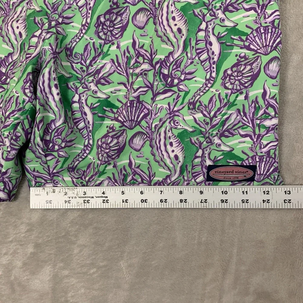 Vineyard Vines Swim Trunks Mens Medium Nautical Theme Lined Draw String Pockets